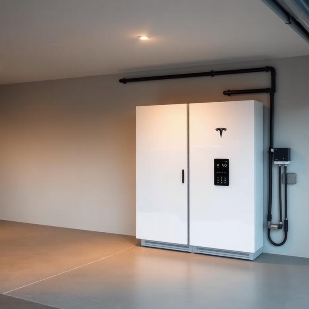 Lithium battery storage bank for an off-grid solar system in San Diego County