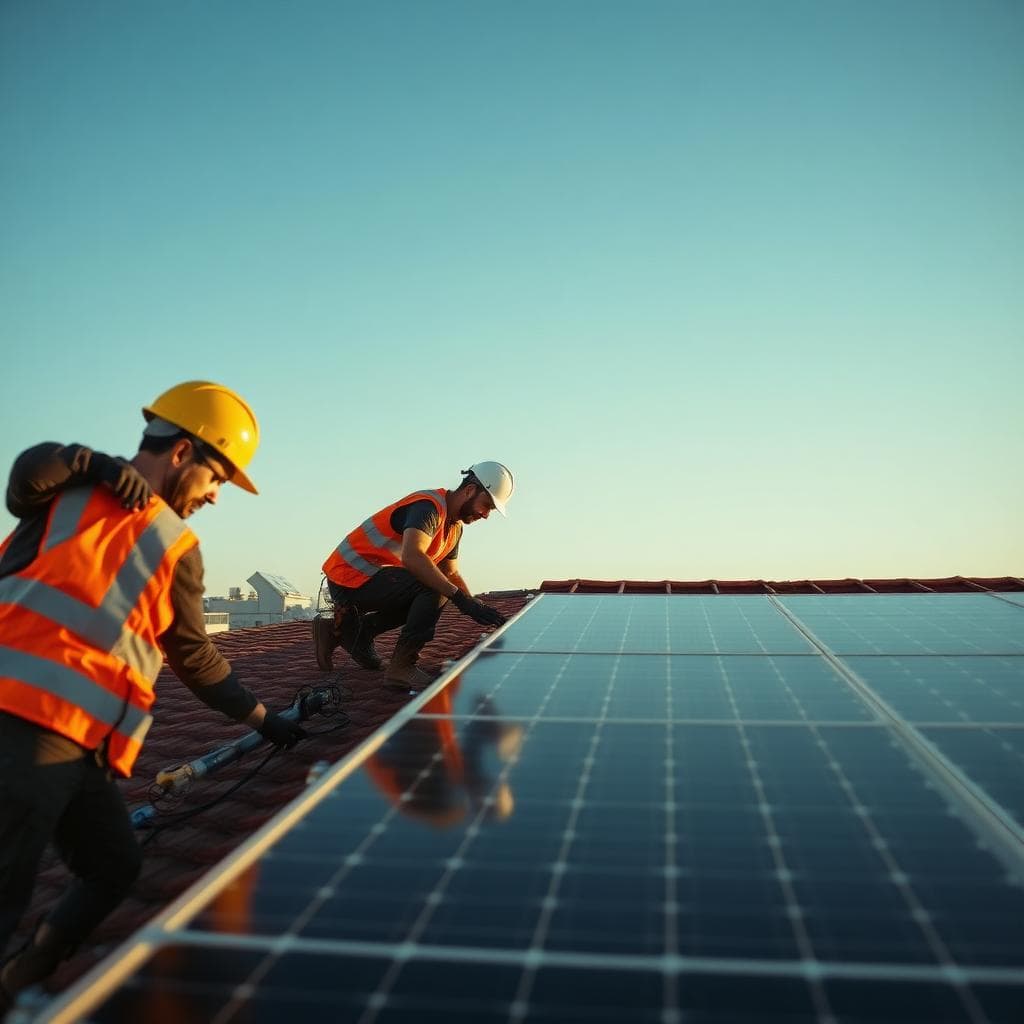 San Diego Solar in-house crew installing solar panels in Carlsbad